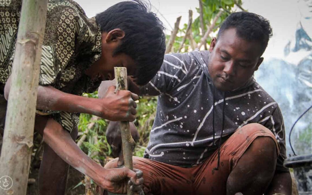 Process for manufacturing healthy sanitary facilities, in Mbinu Dita, Sumba Timur