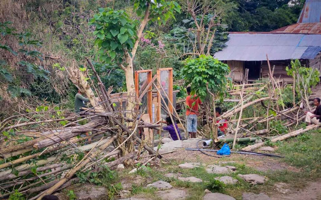 Process for manufacturing healthy sanitary facilities, in Mbinu Dita, Sumba Timur