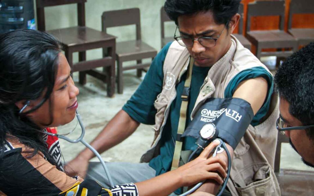 Training in taking blood pressure as part of the primary medical care program in rural areas