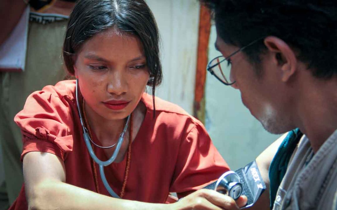 Training in taking blood pressure as part of the primary medical care program in rural areas