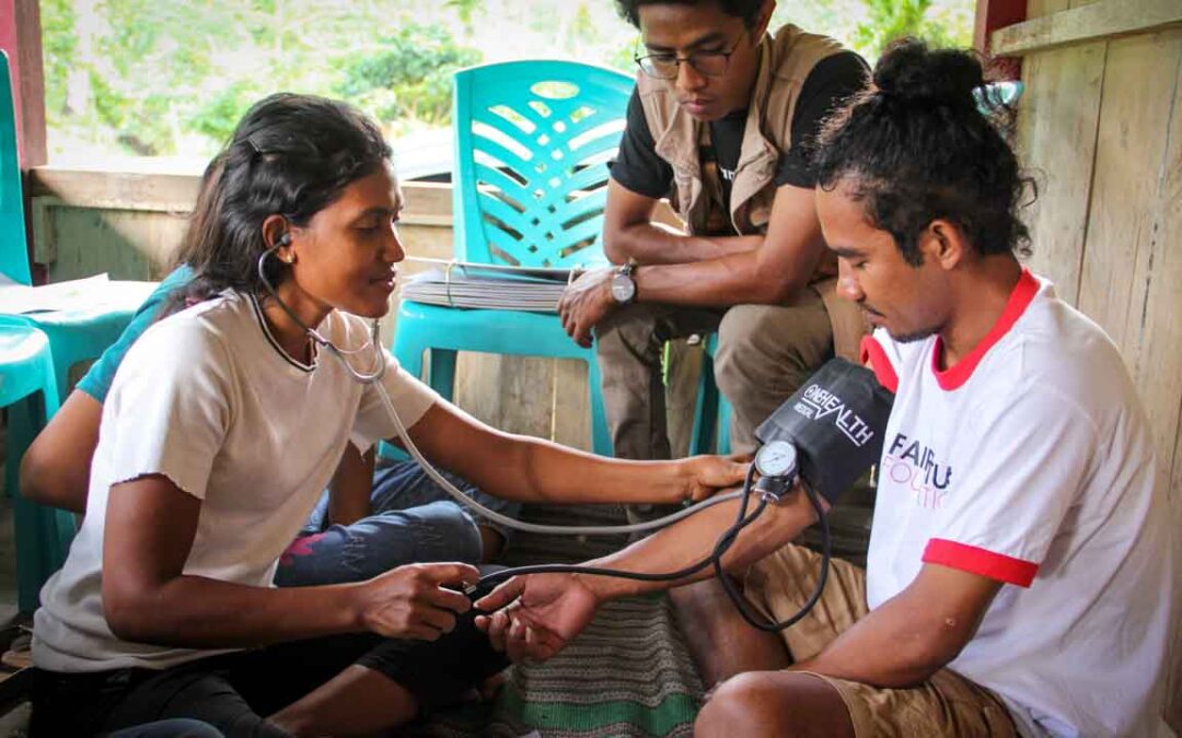 Training in taking blood pressure as part of the primary medical care program in rural areas