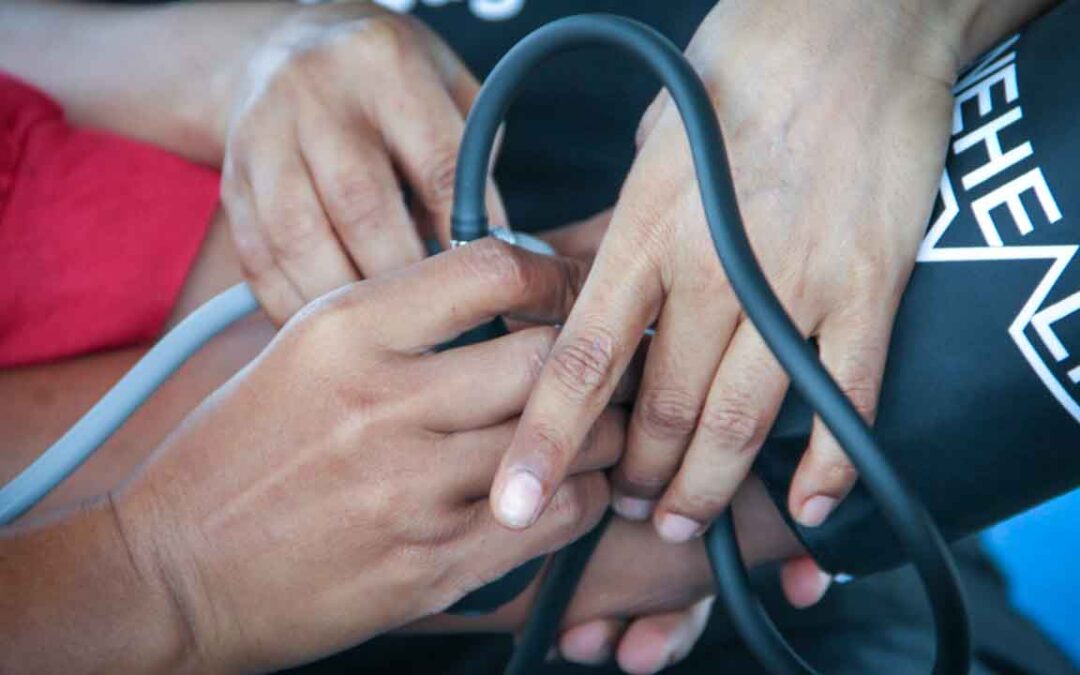 Training in taking blood pressure as part of the primary medical care program in rural areas