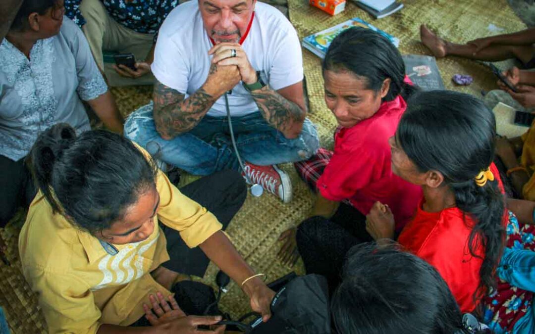 Training in taking blood pressure as part of the primary medical care program in rural areas