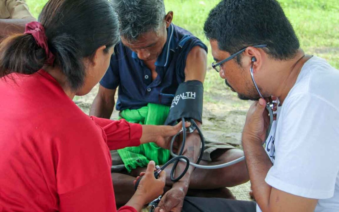 We assess the cases of patients cared for by health workers in the village of Mbinudita Sumba Timur