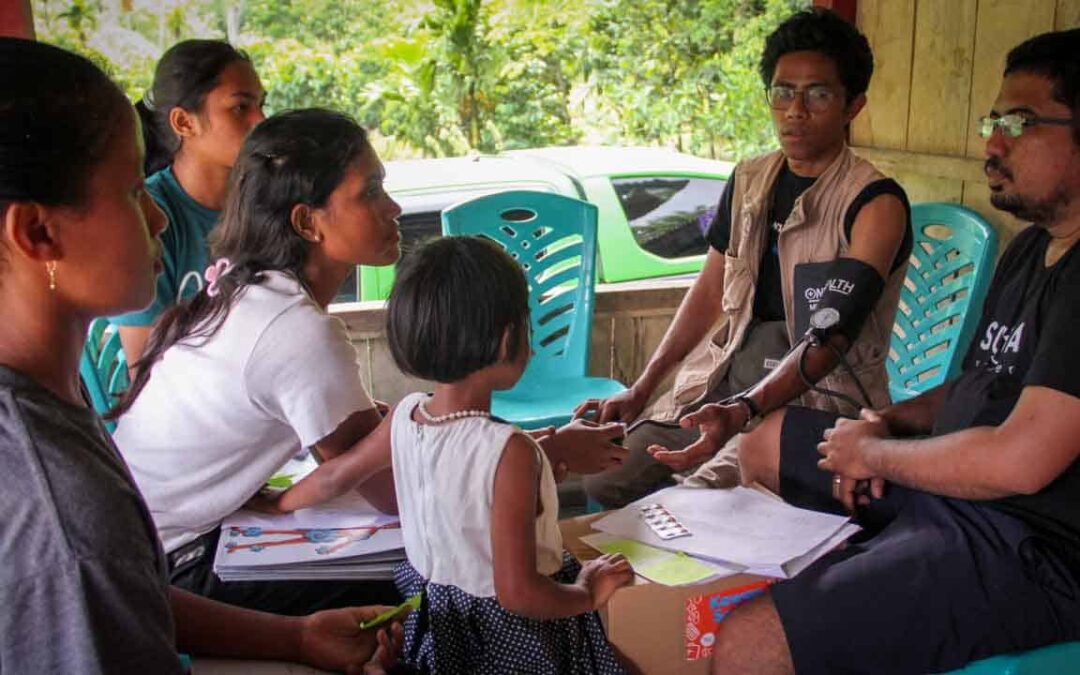 We assess the cases of patients cared for by health workers in the village of Kabanda Sumba Timur