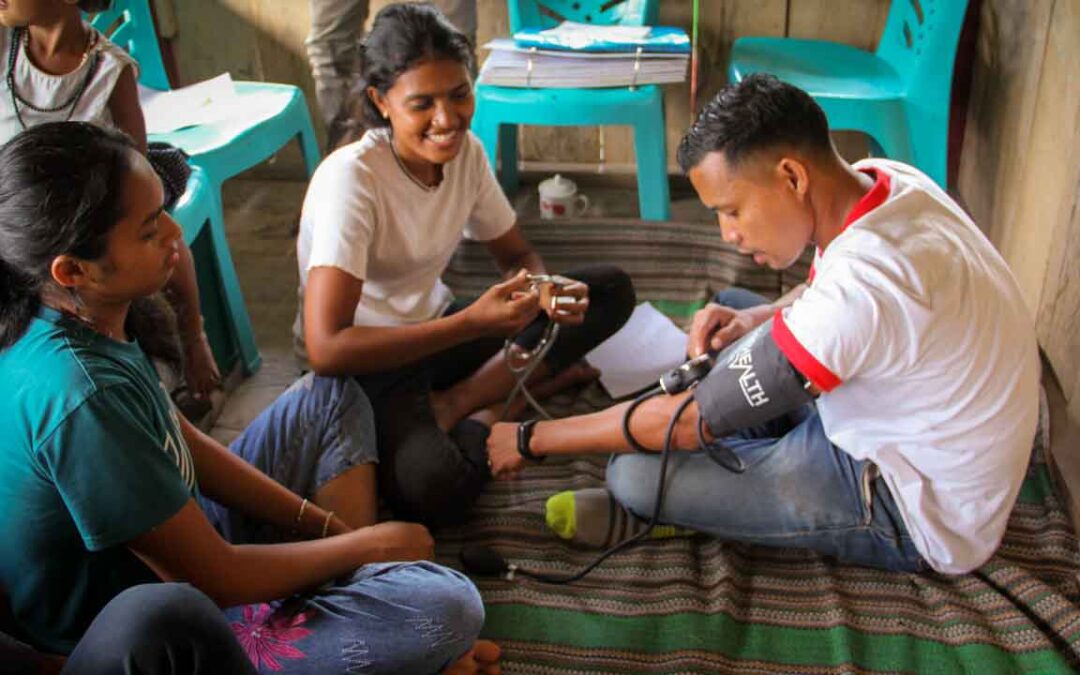 We assess the cases of patients cared for by health workers in the village of Kabanda Sumba Timur