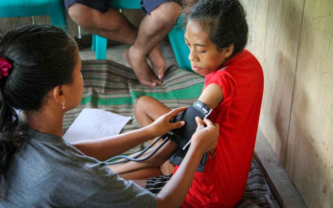 We assess the cases of patients cared for by health workers in the village of Kabanda Sumba Timur