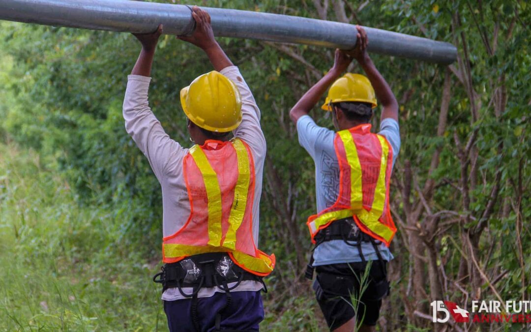 First three weeks of work on the Water Connections Laindatang 20