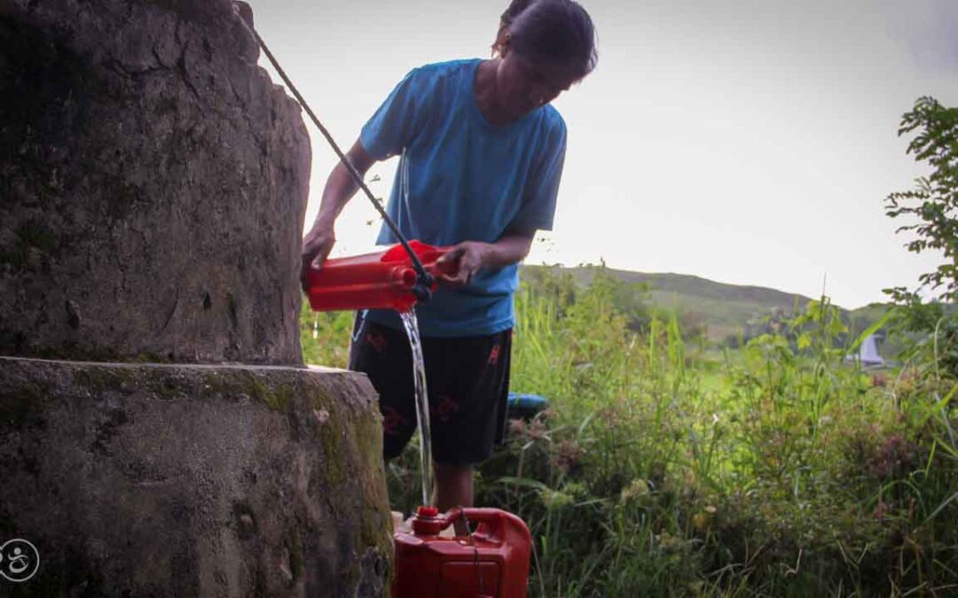 A prayer for water around a well in East Sumba