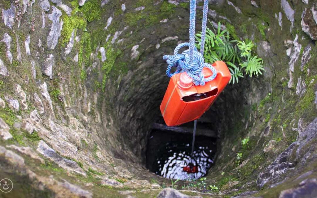 A prayer for water around a well in East Sumba