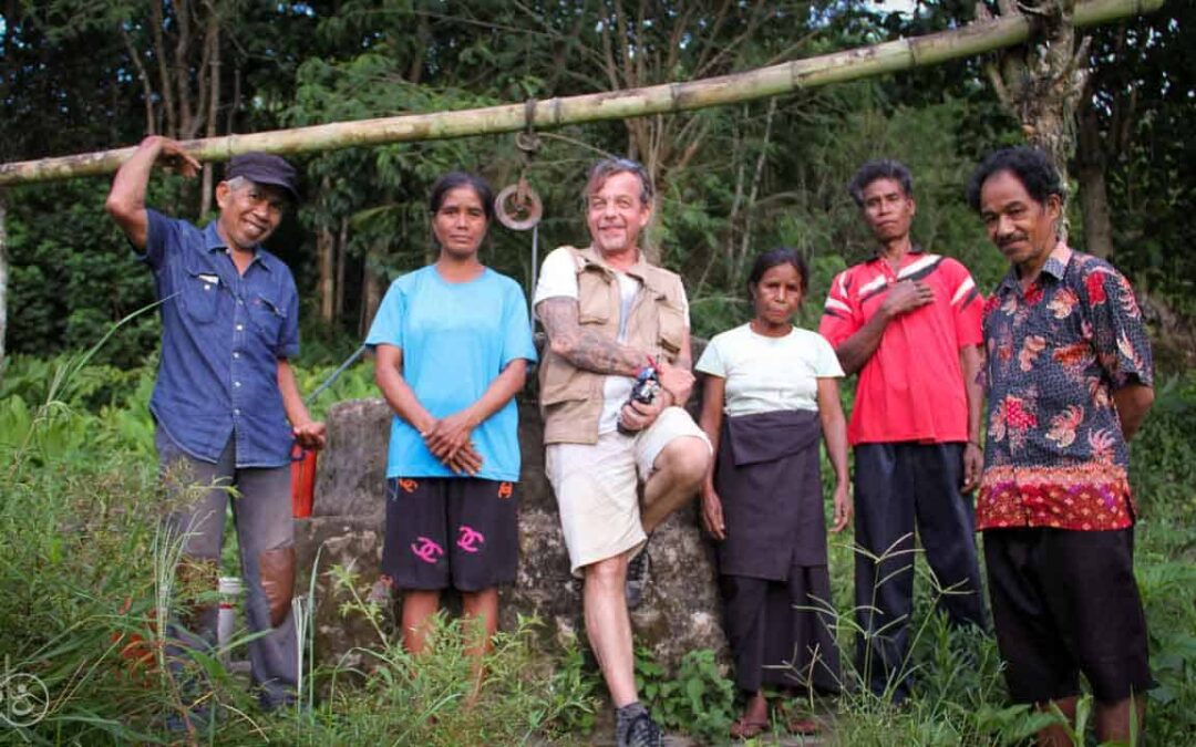 A prayer for water around a well in East Sumba