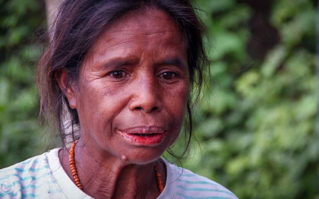 A prayer for water around a well in East Sumba