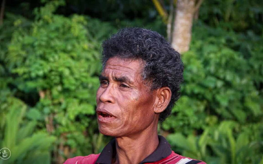 A prayer for water around a well in East Sumba