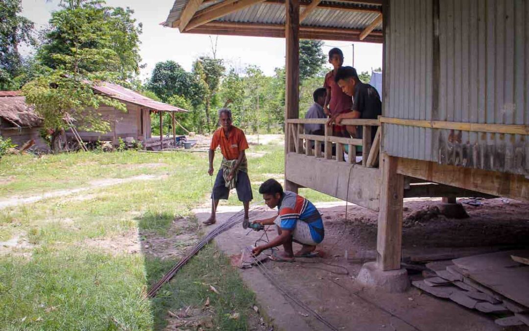 Construction of new sanitation facilities at Ritta, RT 05, Mbinudita Village, East Sumba