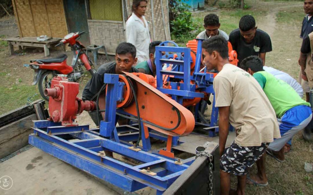 Our new drilling rig is ready to drill