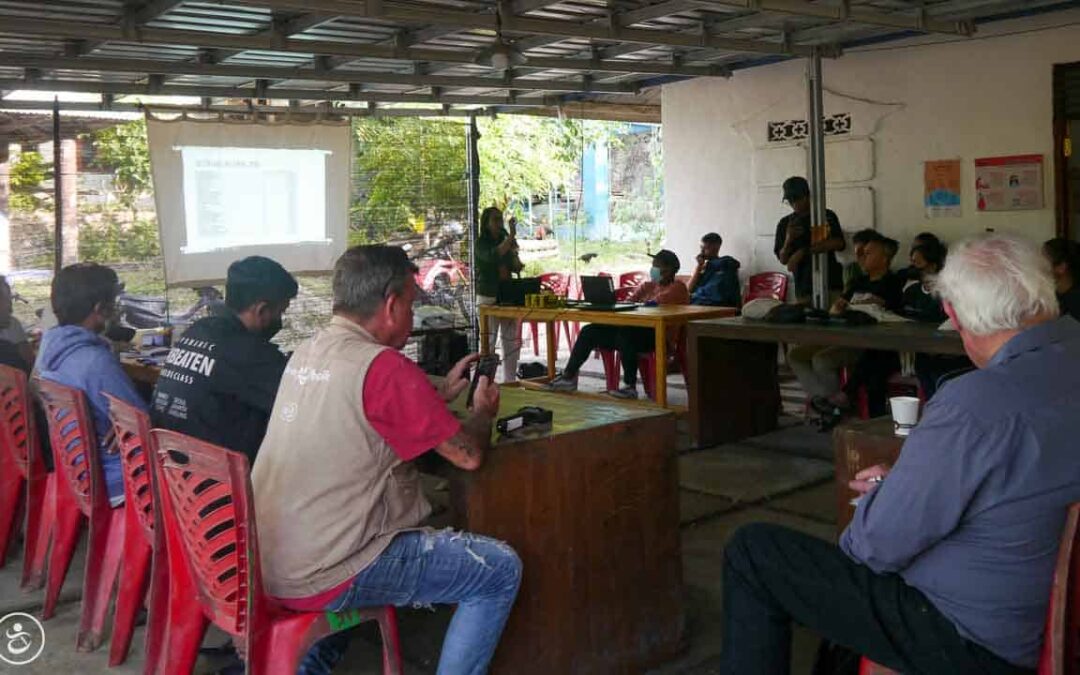 For three days we trained more than 60 volunteers in the ZeroMalaria program here in Rumah Kambera Sumba East