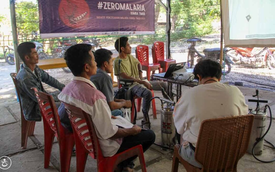 For three days we trained more than 60 volunteers in the ZeroMalaria program here in Rumah Kambera Sumba East