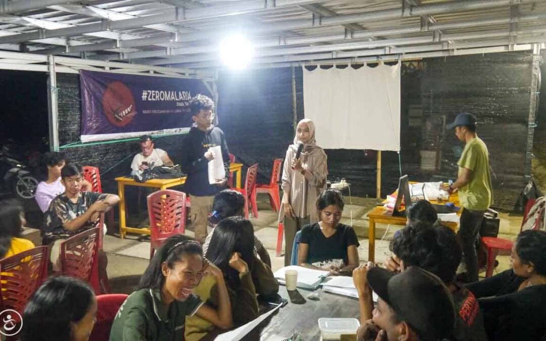 For three days we trained more than 60 volunteers in the ZeroMalaria program here in Rumah Kambera Sumba East