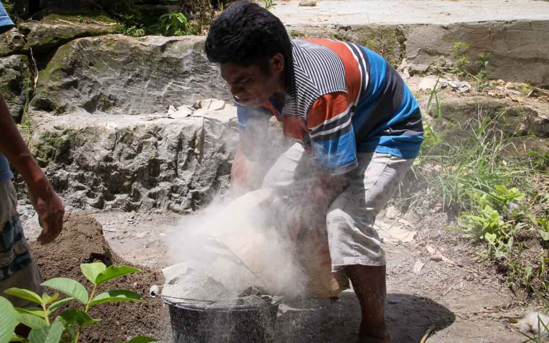 Construction of new sanitation facilities at Ritta, RT 05, Mbinudita Village, East Sumba