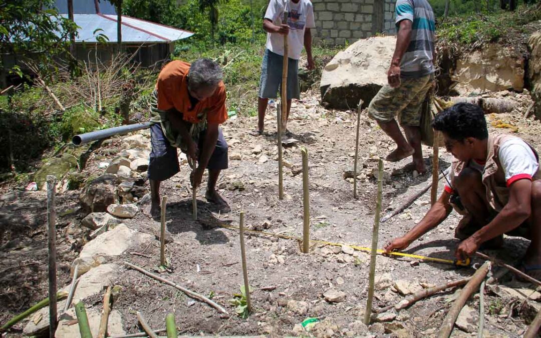 Construction of new sanitation facilities at Ritta, RT 05, Mbinudita Village, East Sumba