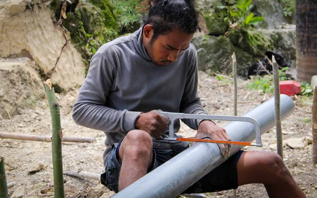 Construction of new sanitation facilities at Ritta, RT 05, Mbinudita Village, East Sumba