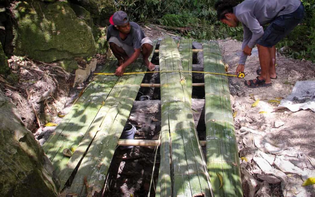 Construction of new sanitation facilities at Ritta, RT 05, Mbinudita Village, East Sumba