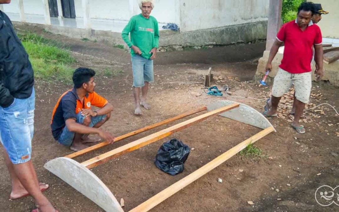 We build 5000-litre ferrocement water tanks in rural areas