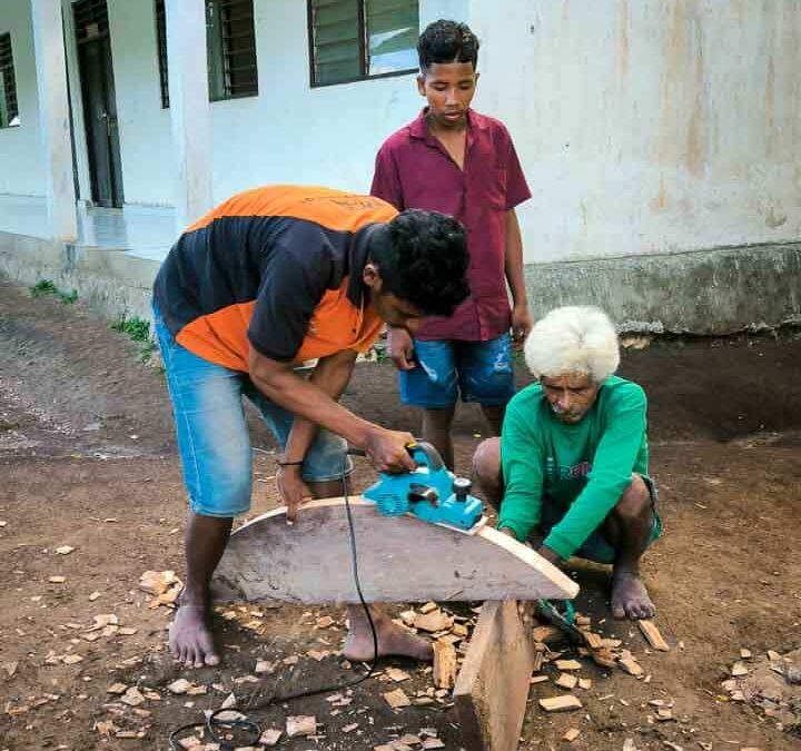 We build 5000-litre ferrocement water tanks in rural areas