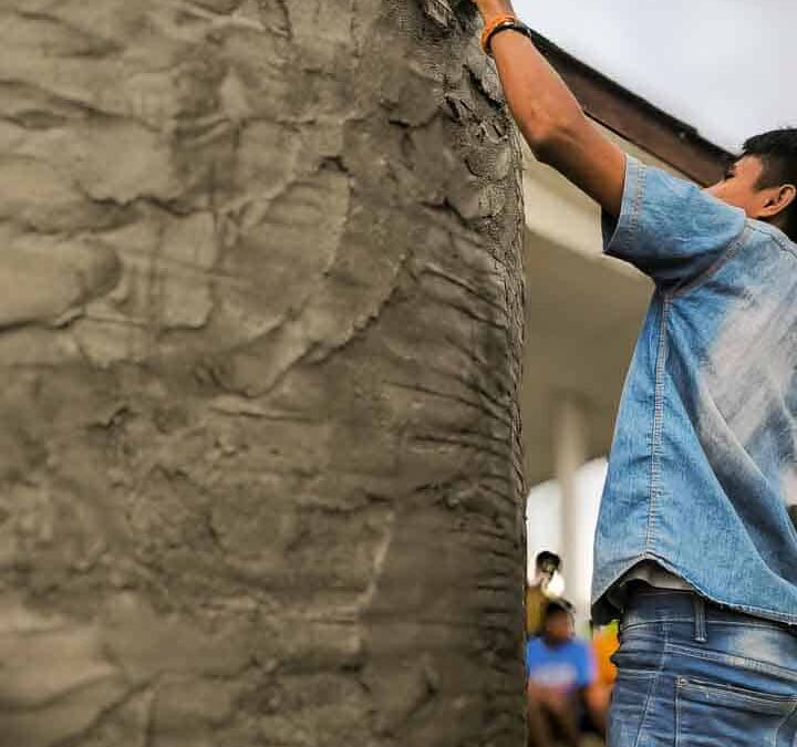 We build 5000-litre ferrocement water tanks in rural areas