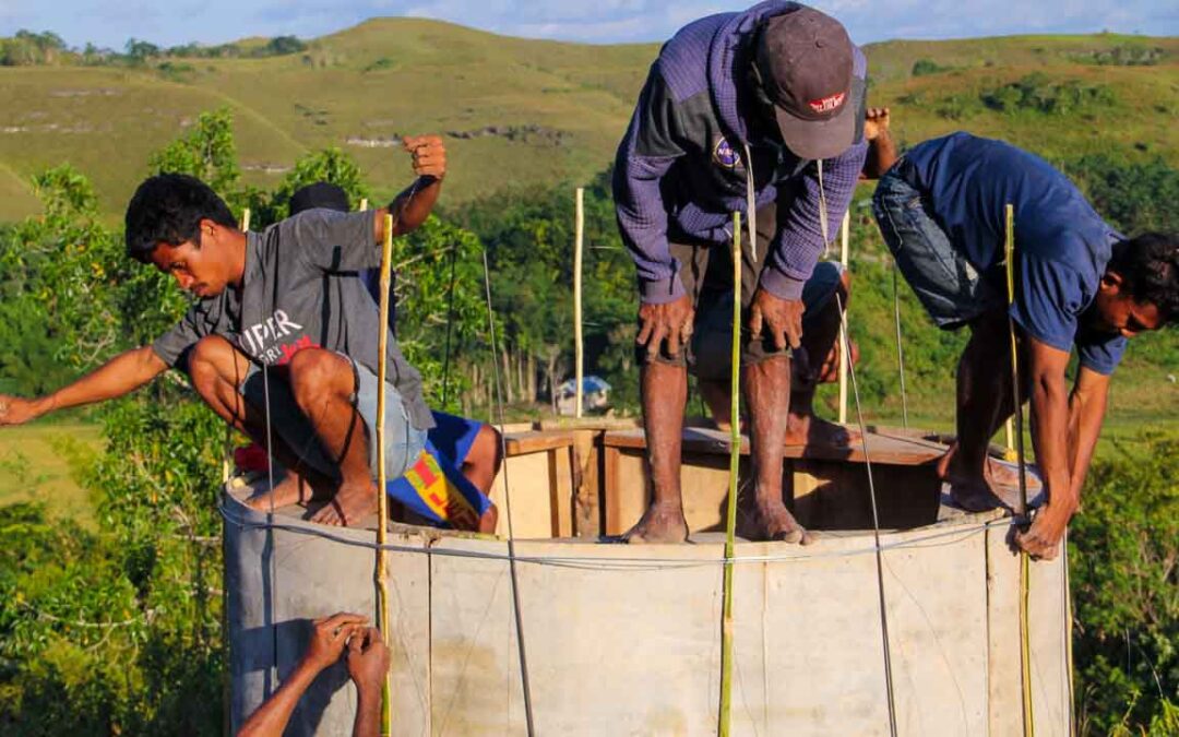 Construction of two new water tanks reservoirs Paddy Mbinudita