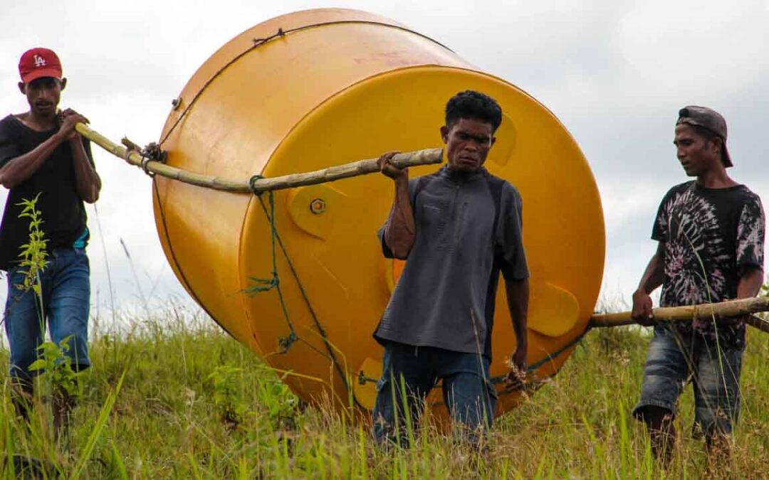 Construction of two new water tanks reservoirs Paddy Mbinudita