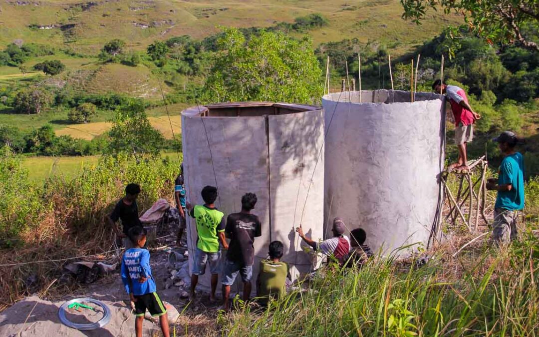 Construction of two new water tanks reservoirs Paddy Mbinudita