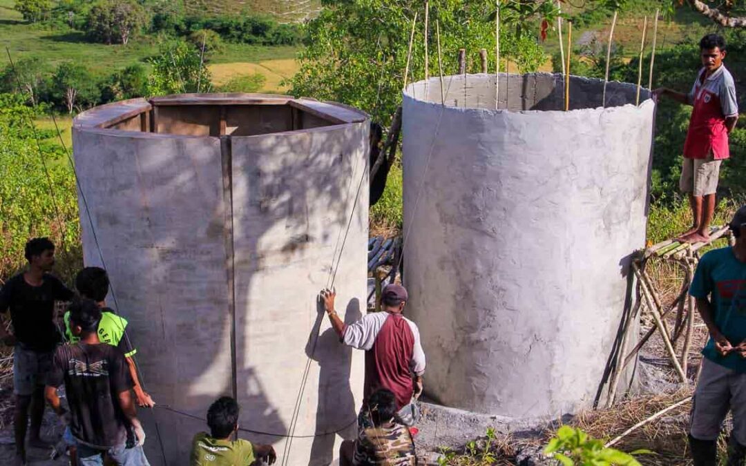 Construction of two new water tanks reservoirs Paddy Mbinudita